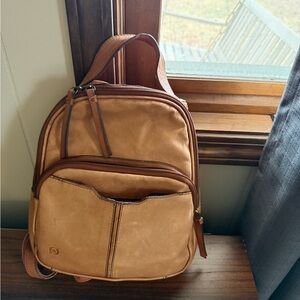Born Leather Mini Tan Backpack